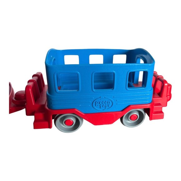 Green Toys 3- Pc Red & Blue Train Playset - Picture 5 of 11